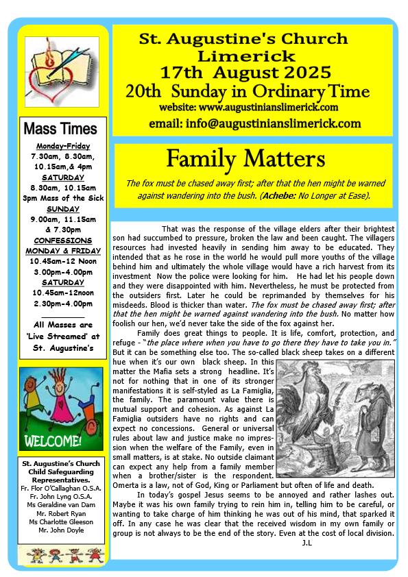 08 17 2025 bulletin augustinians limerick thumbnail