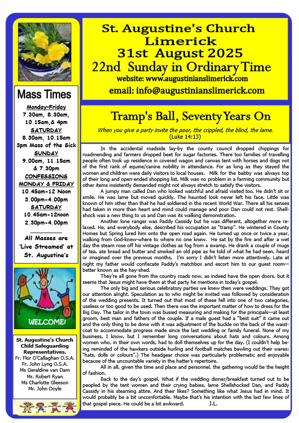 08 31 2025 bulletin augustinians limerick thumbnail