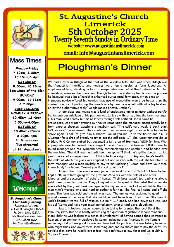 10 05 2025 bulletin augustinians limerick thumbnail