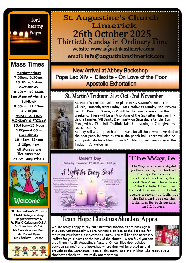 10 26 2025 bulletin augustinians limerick thumbnail