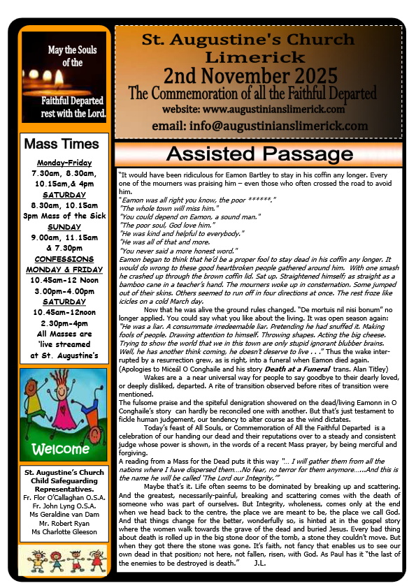 11 02 2025 bulletin augustinians limerick thumbnail