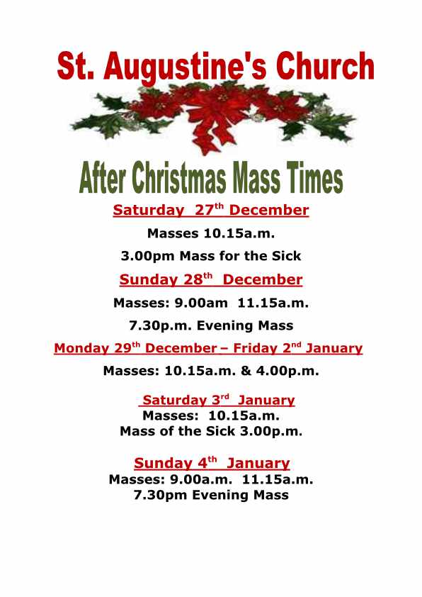 Christmas 2025 Mass Times B