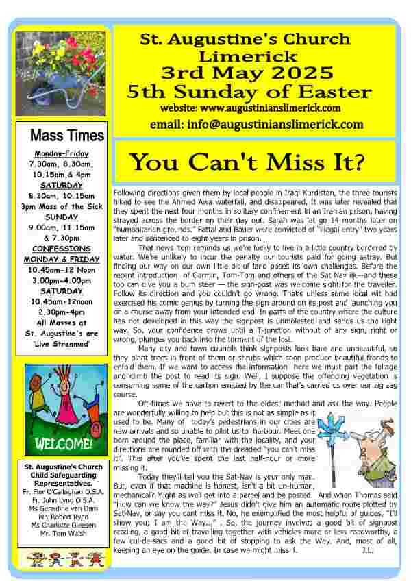 05 03 2026 Bulletin Augustinians Limerick cover